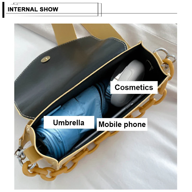 Женская сумка Кроссбоди из искусственной кожи летняя через плечо с цепочкой