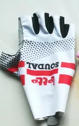 Велосипедные перчатки LOTTO SOUDAL PRO TEAM гелевые полупальцевые для велоспорта одна