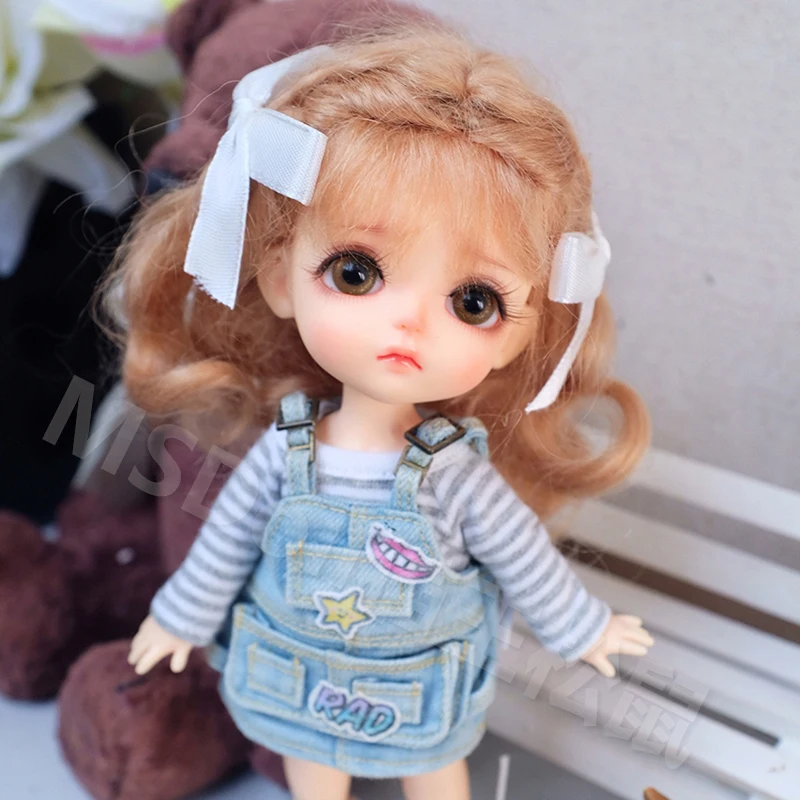 1/8 парик для куклы OB11 глиняная кукла кукол аксессуары шарнирный/SD ручной работы