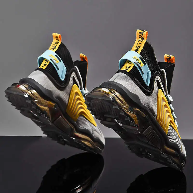 New High quality Running Shoes Men Fashion High top Men's Chunky Socks Sneakers Breathable Outdoor Sport Shoes for Male Footwear