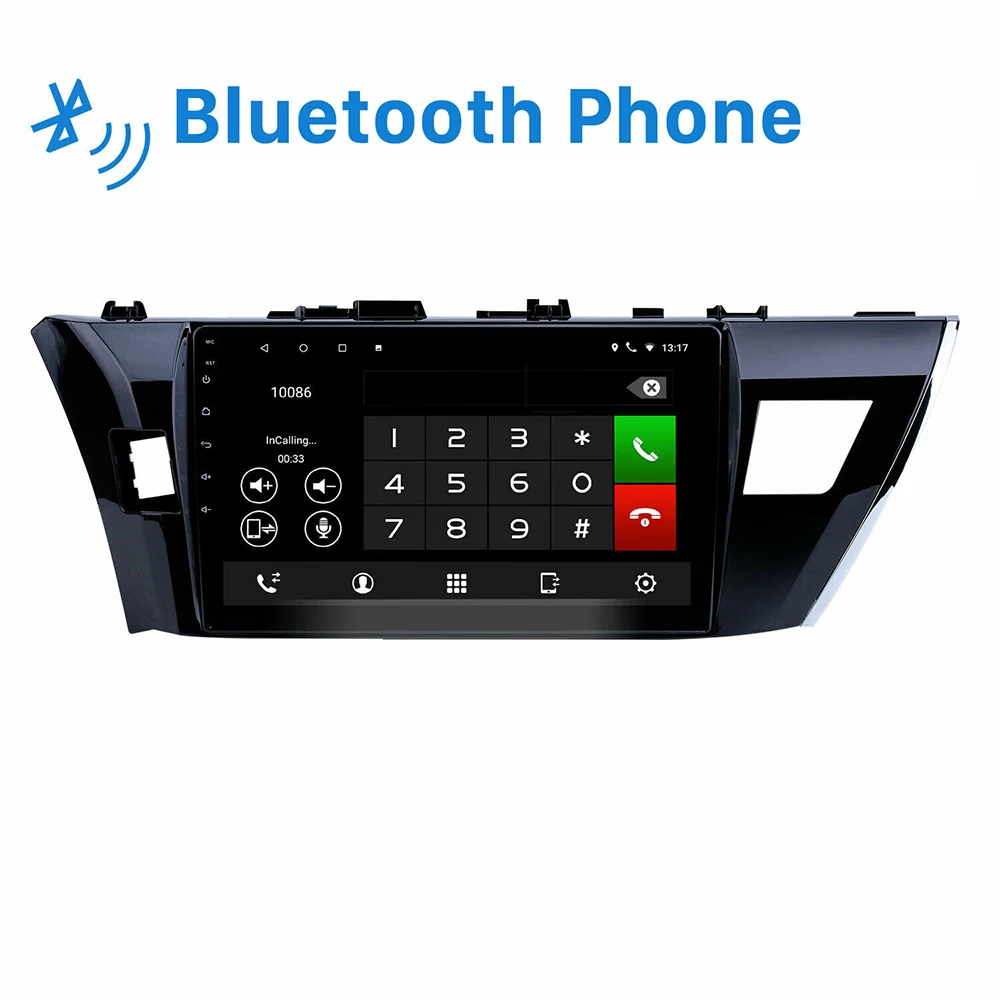 Автомагнитола 2din с Android 9 1 мультимедийный плеер для Toyota Corolla 2013 2015 10 дюйма четыре