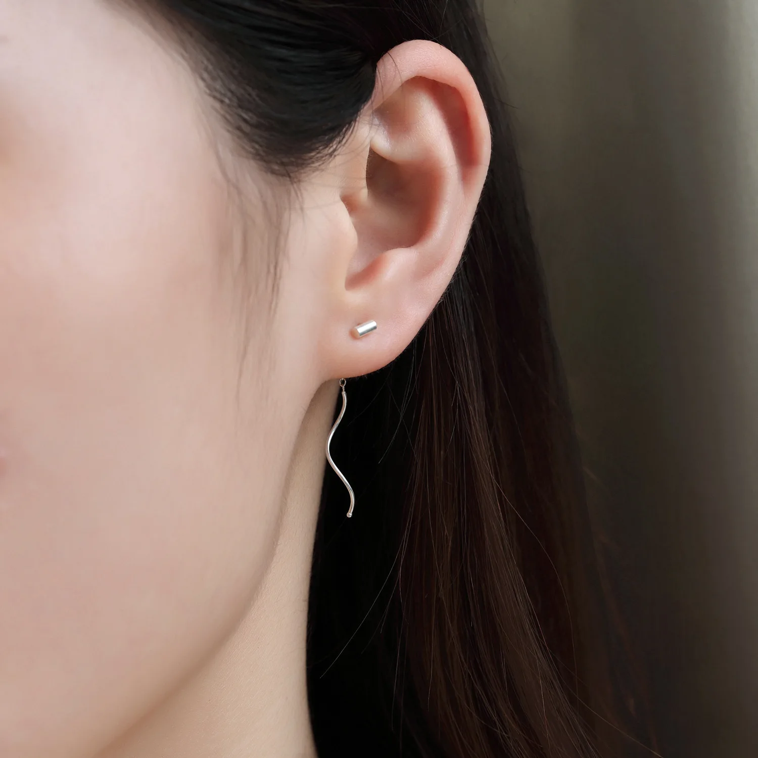 Trustdavis 925 Стерлинговое Серебро волны кисточка звезда цветок Цепочка капля стикер