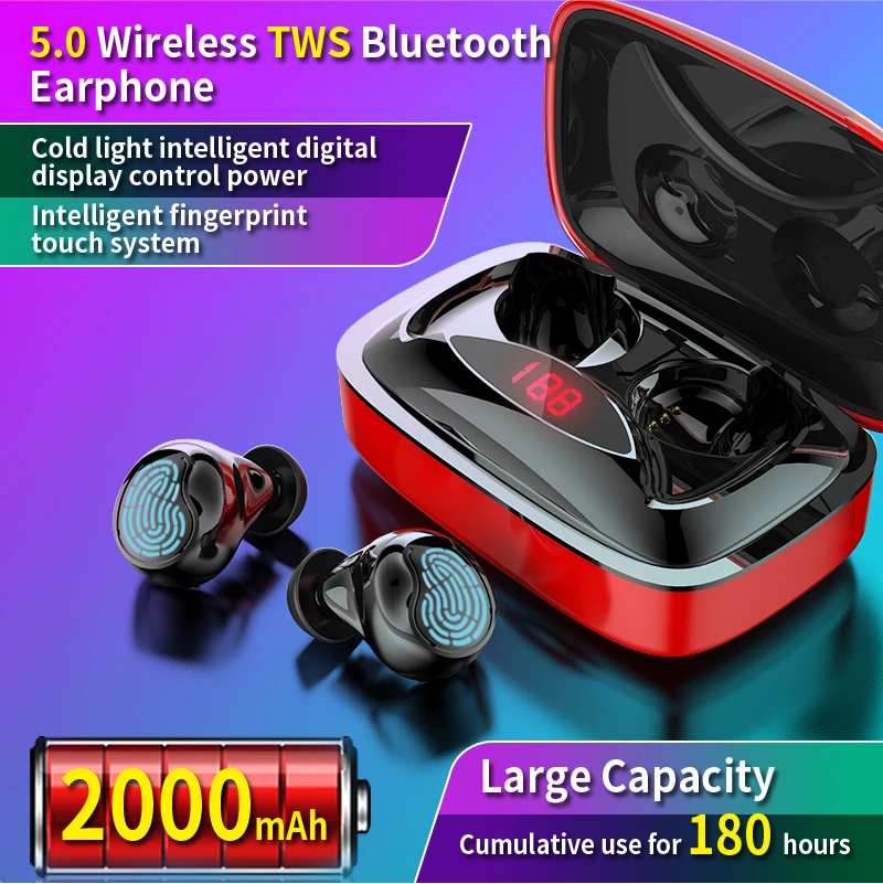TWS 5,0 3D Bluetooth наушники гарнитура беспроводные наушники спортивные наушники мобильный телефон для huawei iPhone samsung