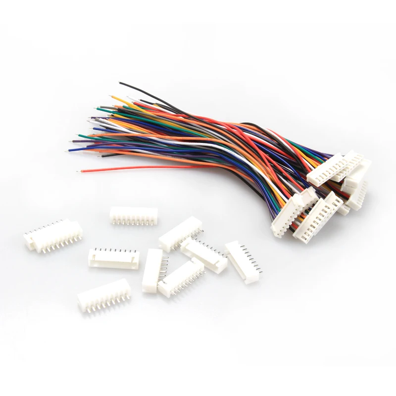 10Pcs DIY Mini Micro JST XH2.54mm Connector Terminal Plug with Cable Wire 24AWG 15cm for RC Model Battery Receiver | Игрушки и хобби