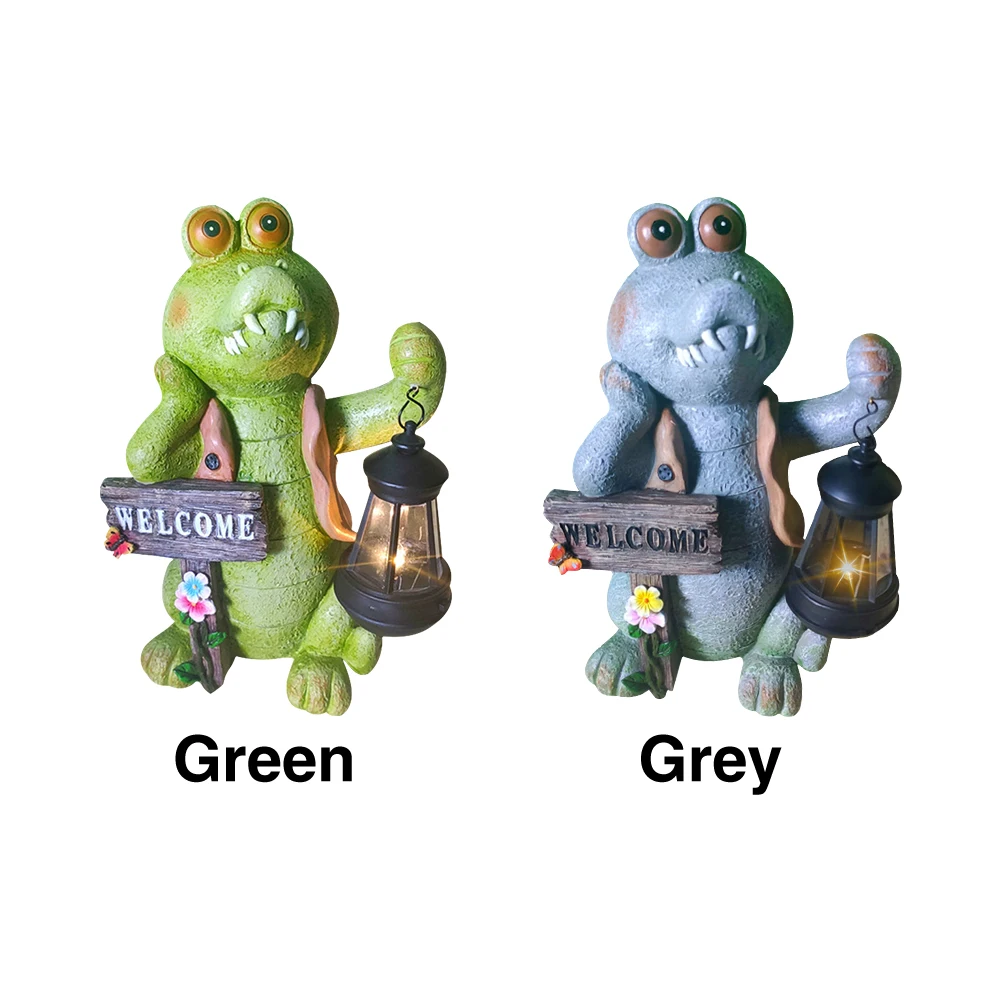 

Backyard Garden Art Indoor Outdoor Home Decoration Crocodile Sculpture Crafts Swimming Pool Desktop Bedroom Resin Statue Patio