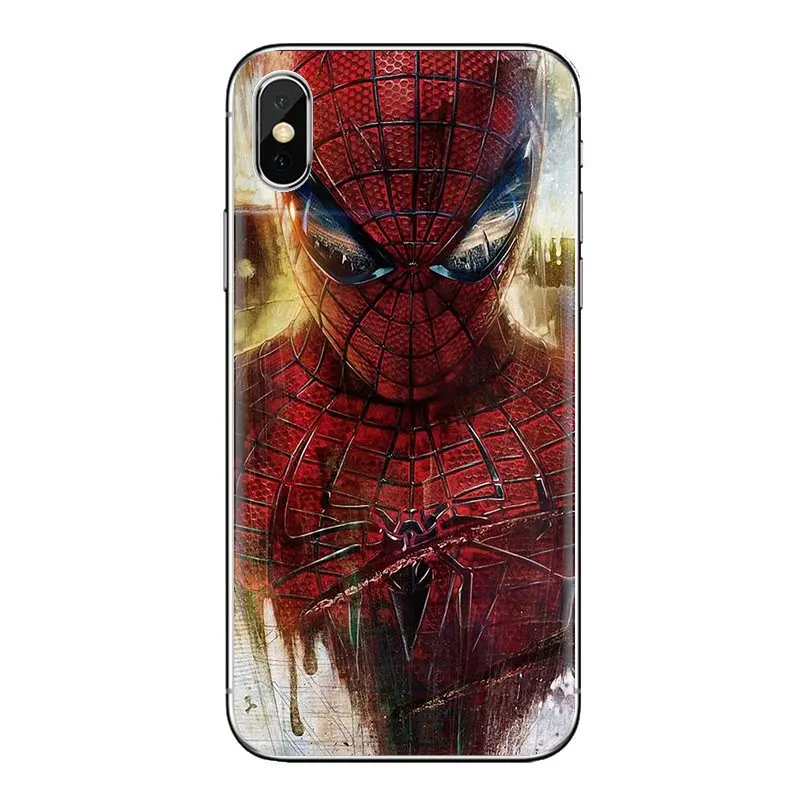 Мягкий прозрачный чехол Человек-паук Marvel для samsung Galaxy S3 S4 S5 Mini S6 S7 Edge S8 S9 S10 Plus Note 3 4 5