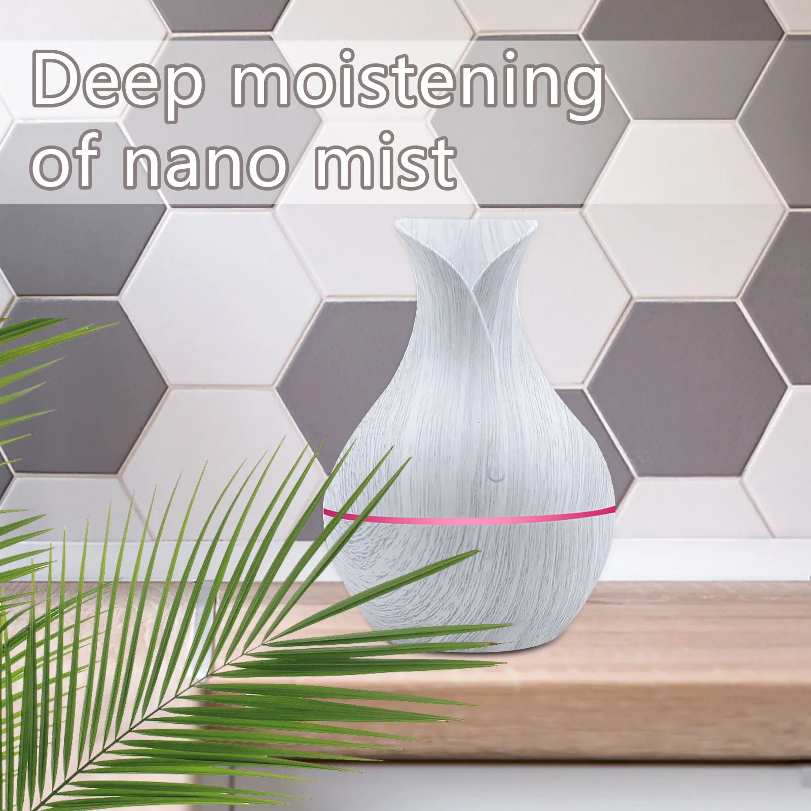 Electric Humidifier Essential Aroma Oil Diffuser Ultrasonic Wood Grain Air Usb Mist Maker With Led Light hogar | Дом и сад