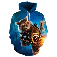 marvel guardians of the galaxy hoodie 3d mens anime hoodies parent child sweatshirt rocket raccoon sweatshirt street costume