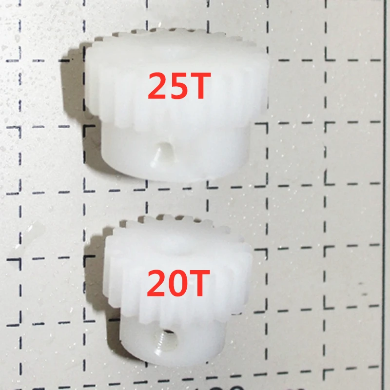 

POM Plastic Nylon Spur Gear 1M 20/25 Teeth 5MM Boss Motor Gear