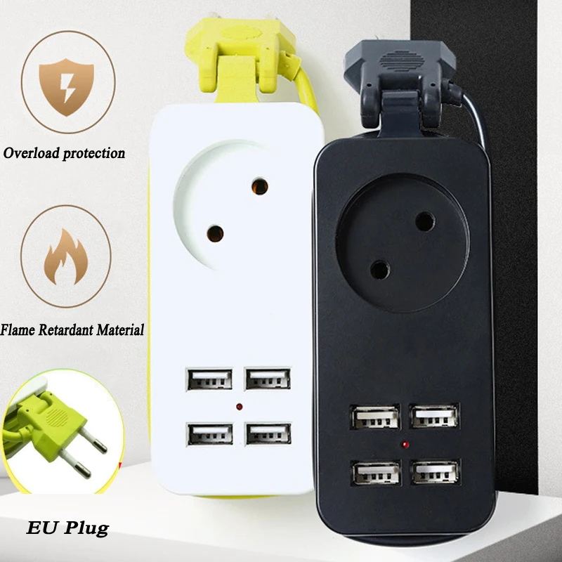 Сетевой адаптер с европейской вилкой и 4 USB-портами 1200 Вт |