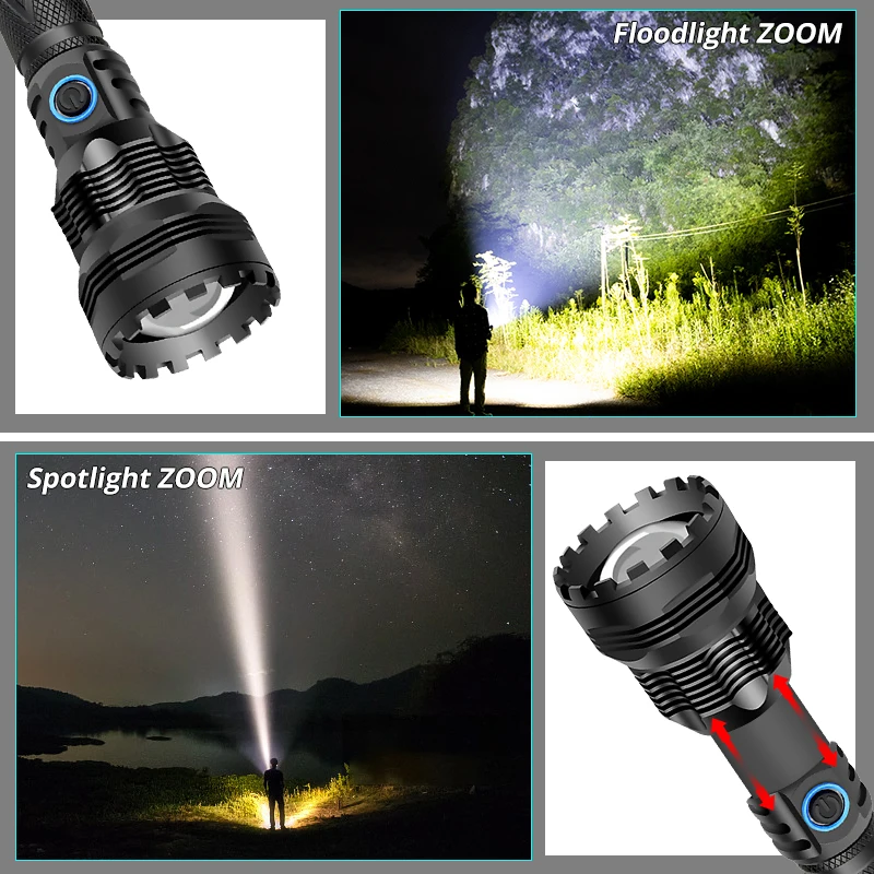 Новейший ультра яркий светодиодный светильник вспышка 2020 с шариковой лампой XHP70.2