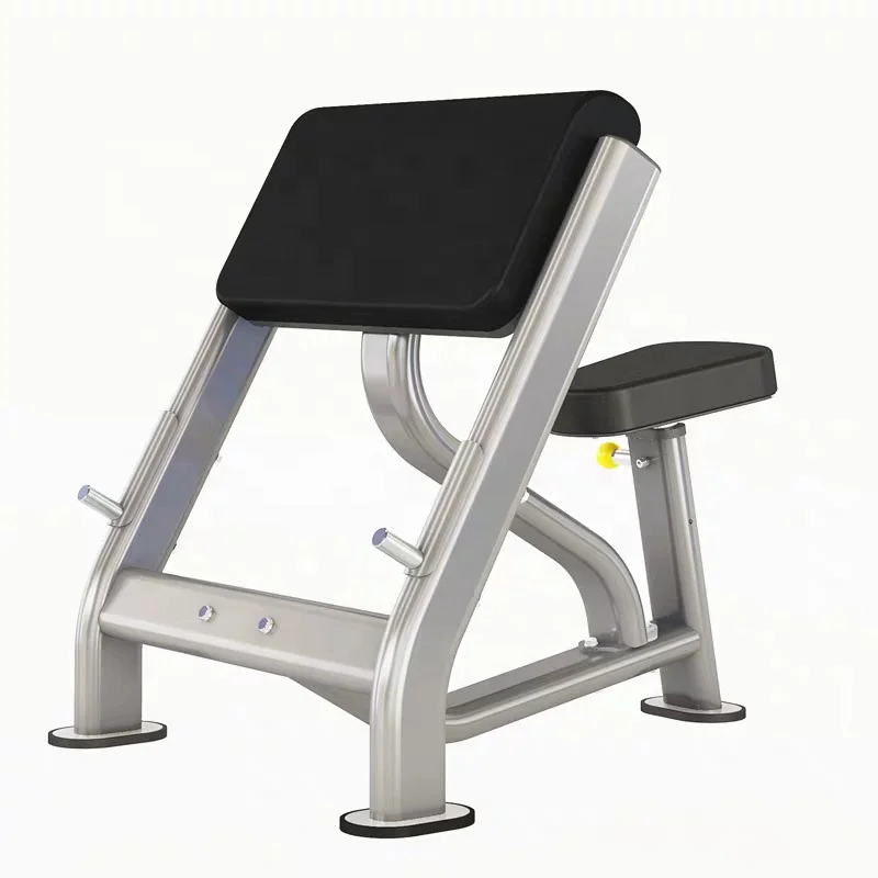 

Commercial Preacher Bench Seated Bicep Trainer Professional Local Strength Fitness Equipment