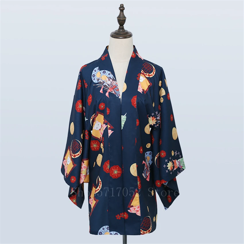 Кимоно женское в японском стиле хаори кардиган юката Харадзюку азиатская одежда