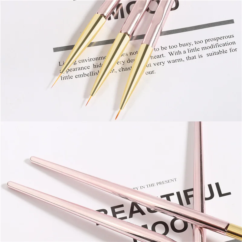 1/3 предмета в комплекте розы и золотая линия малярные кисти кисть для ногтей