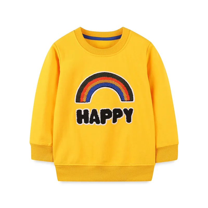 

Jumping Meters New Arrival Boys Girls Sweatshirts Cotton Dinosaurs Print Hot Selling Children's Clothes Kids Hoodies Tops