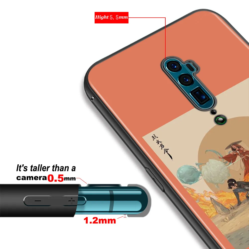 Мягкий Черный силиконовый чехол Avatar The Last Airbender для OPPO Reno 6 5 K 4 F SE Lite Z Pro Plus телефона