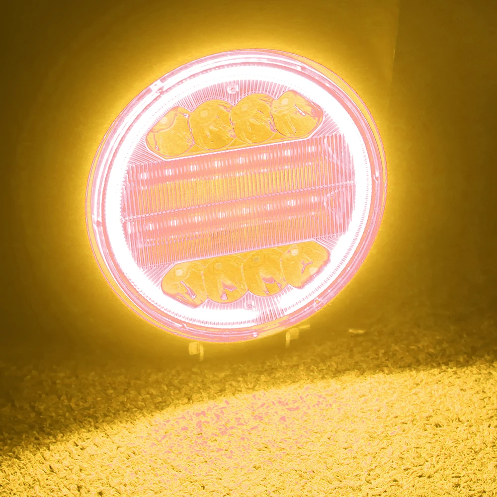 LEEPEE Рабочая фара лампа ангельские глазки 24 светодиода 72 Вт противотуманная