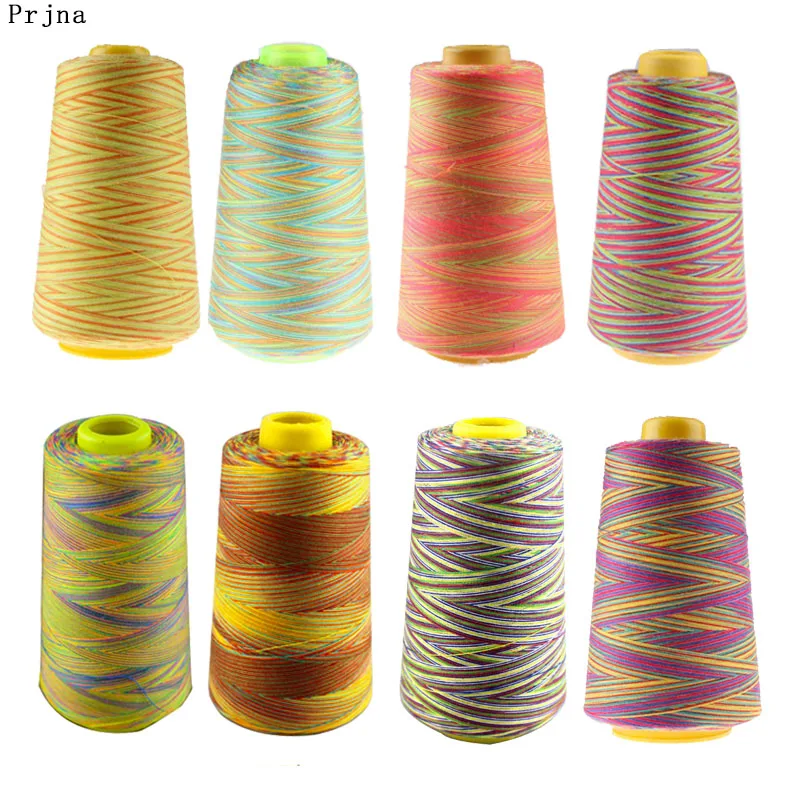 

Prajna Rainbow Color Sewing Thread Machine Embroidery Threads For Clothing Hand Craft Sewing Supplies Quilting Accessories