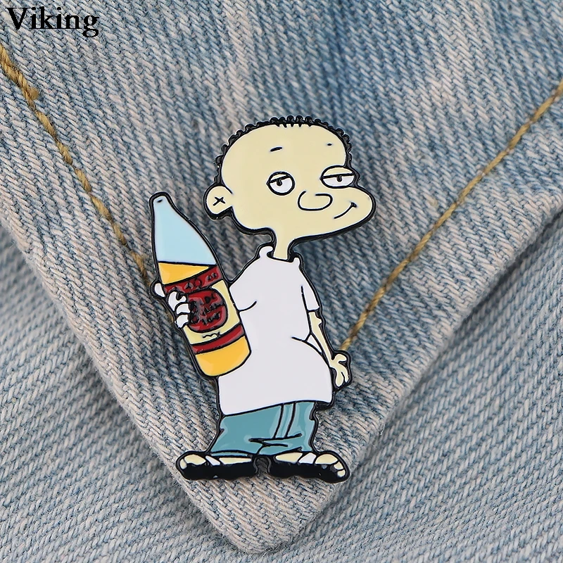

20pcs/lot Cartoon Badges Cool Collar Lapel Pin Brooches Shirt Skirt Jacket Uniform Backapck Pin Costumes Badge Jewelry G0831
