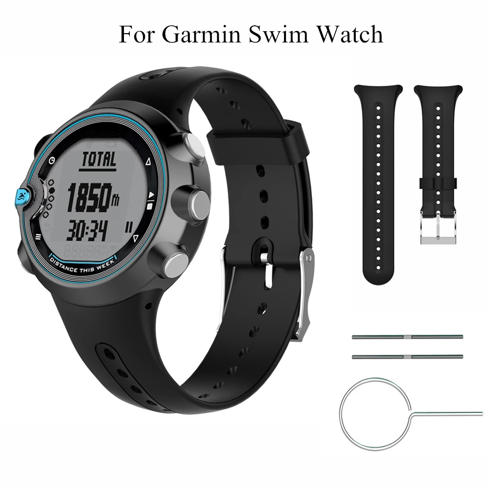 

Силиконовый ремешок для наручных часов Garmin, спортивный браслет, черный браслет с инструментами для наручных часов Garmin, аксессуары для наруч...