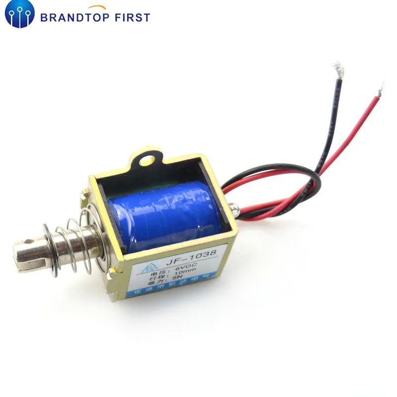 Jf 1038 DC 6V 12V 24V 10mm 5N вытяжной открытый формы катушки электромагнитный привод| |