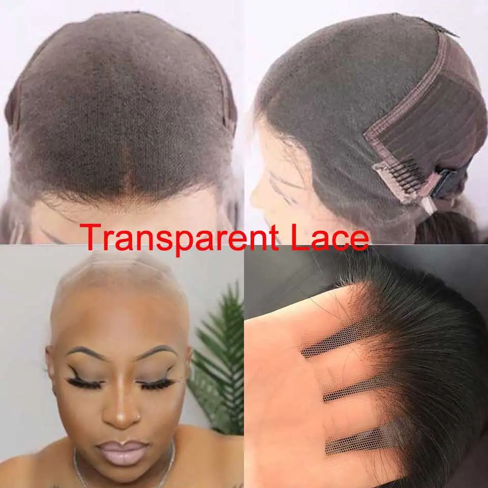 180% 13X4 Lace Front Human Hair Wigs HD Invisible Undetectable Brazilian Body Wave Transparent Lace Front Wigs For Black Women