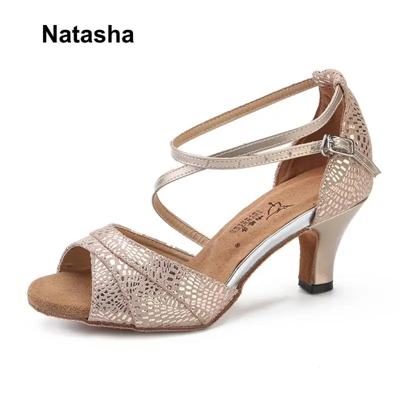 Обувь для латиноамериканских танцев Natasha из натуральной кожи обувь выступлений