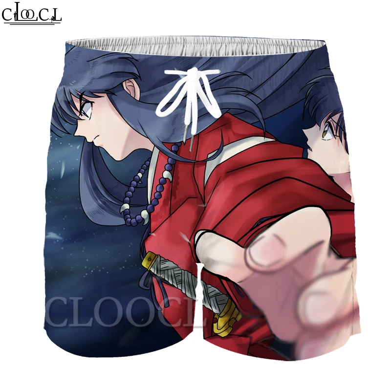 

CLOOCL Japanese Anime Inuyasha Kids Fashion Short Pants 3D Printed Casual Cute Boy Summer Korean Wild Elastic Waist