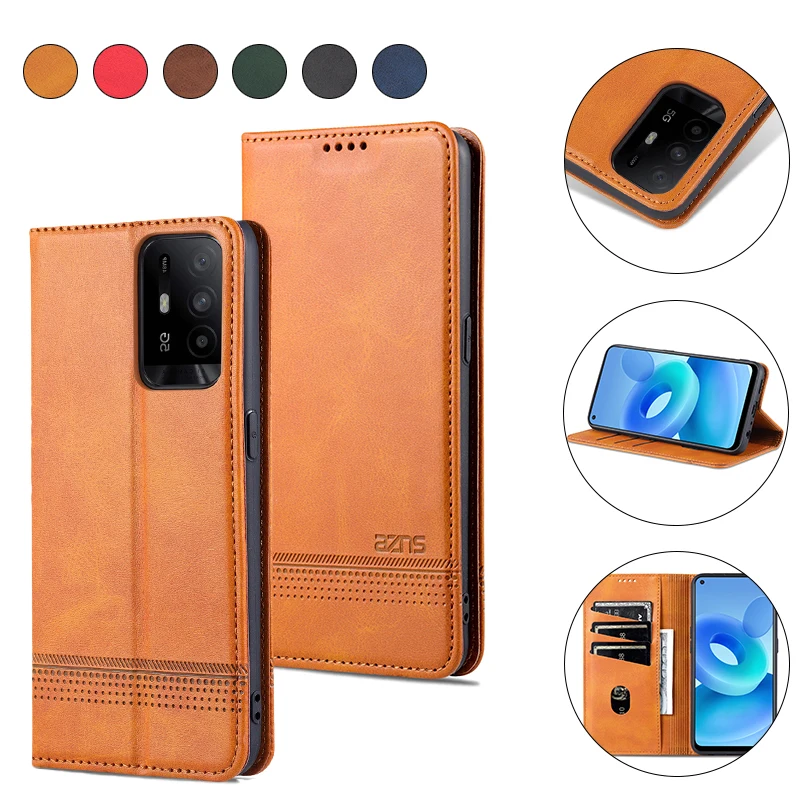 

Wallet Card slot Case For OPPO A5 A8 A31 A9 A15 A16 A32 A52 A35 A53 A33 A54 A55 A72 A73 A74 A91 A92 A93 A94 A95 S Leather Cover