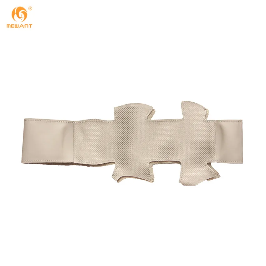 MEWANT Beige Genuine Leather Car Steering Wheel Cover for Nissan Teana 2003-2008 Old Renualt Samsung SM5 Accessories | Автомобили и
