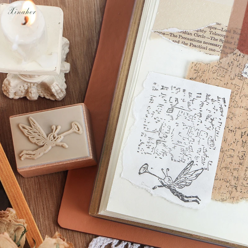 XINAHER винтажные эльфы с музыкой в лесу декоративный штамп для скрапбукинга