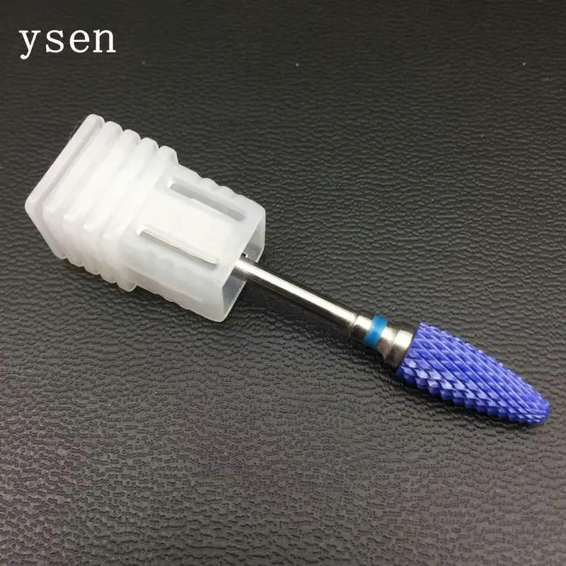 Синяя фреза для ногтей 1 шт. электрический аппарат маникюра и педикюра роторная