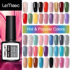 Гель-лак для ногтей LEMOOC 8 мл, гибридные лаки для ногтей, Полупостоянный гель, УФ-лак для ногтей, все для маникюра, Гель-лак, верхнее Базовое покрытие