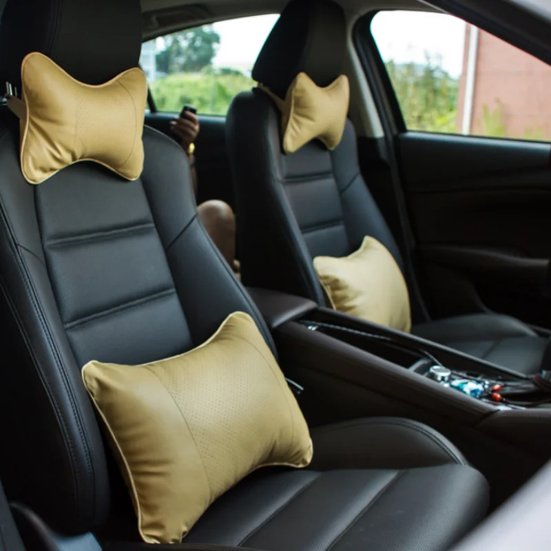 

Car Headrest Embroidery Suit Waist Car Seat Car Neck Pillow Car Supplies Hand-embroidered Pillow