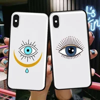 evil eye illustrations transparent phone case for xiaomi redmi 11lite ultra 10x 9 8a 7 6 a pro t 5g k40 anime protect cover sili