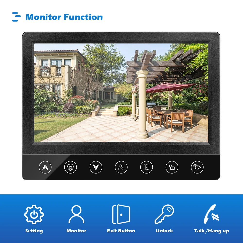 Видео-дверной звонок Домофон для дома Ночное видение устройства 7 дюймовым