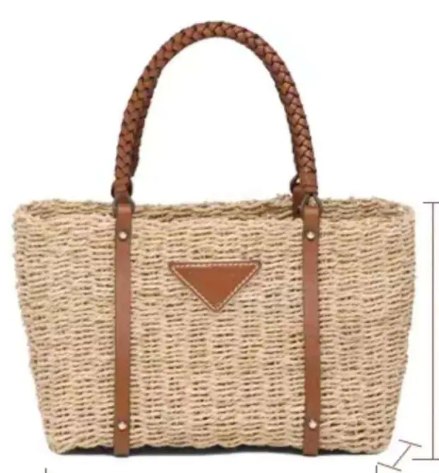 

Genuine Leather Luxury High Quality Rattan Bag Women Bag Straw Woven Bag 2020 New Star One Shoulder Portable Woven Bag