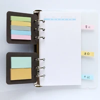 2 pcspack 6 holes a5a6 binder planner filler sticky notes diario note taking planning adhesive planners portable sticky notes