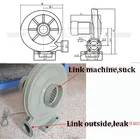 LY 550 Вт вытяжной вентилятор центробежный для CO2 лазерной гравировки резки среднего давления ниже шума