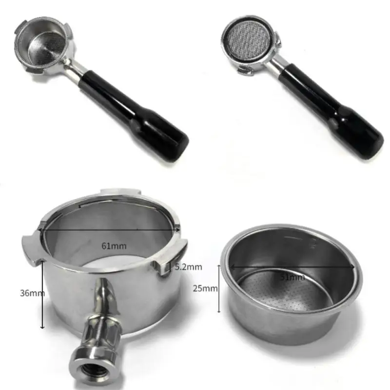 

Coffee Filters Coffee Bottomless Portafilter For Filter 51MM Replacement Filter Basket Coffee Accessories