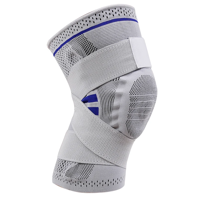 

1 PC Knee Compression Sleeve Support Brace Running Basketball Meniscus Kneepads Wrap Anti-collision Bandage Springs Gym Sports