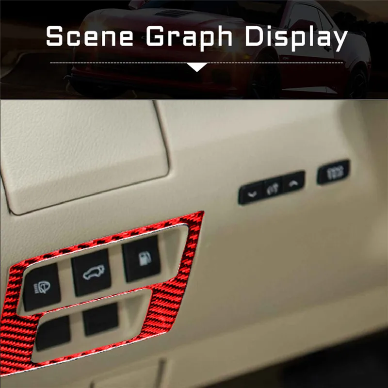 

Car Accessories Interior Decoration Carbon Fiber Stickers For Lexus RX350 450h 2010-2012 Dash Button Decoration