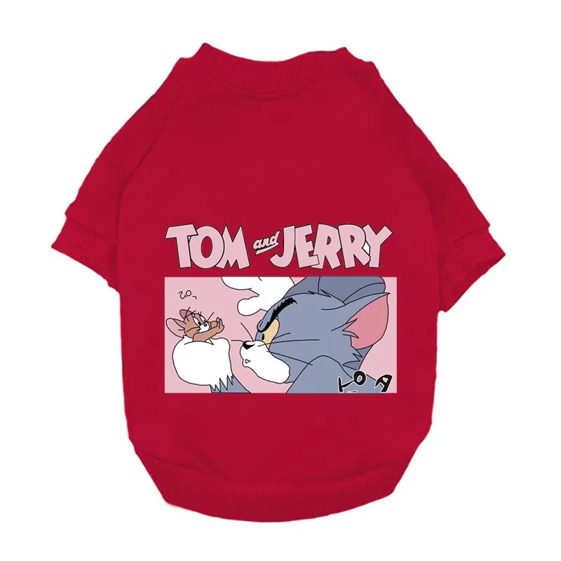 Мультяшная Одежда для собак зимние толстовки пальто милые рождественские куртки