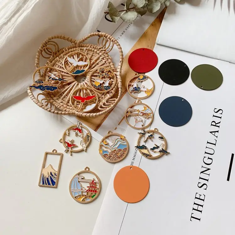 4 шт. серьги подвески из сплава в китайском стиле с мультяшным кроликом и