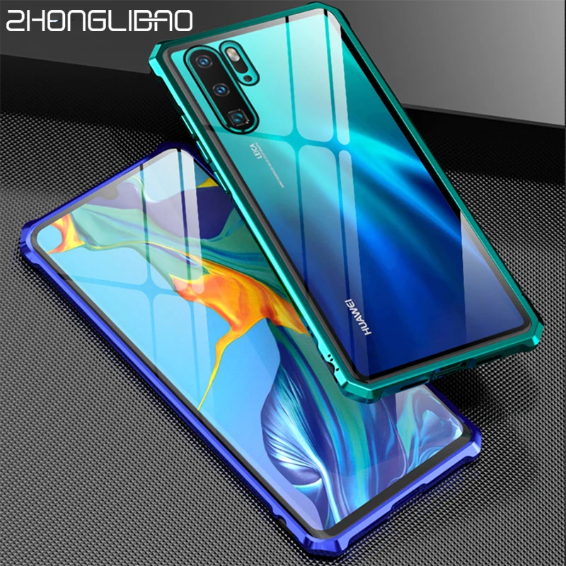 Роскошный Алюминиевый металлический бампер с защелкой прозрачная стеклянная