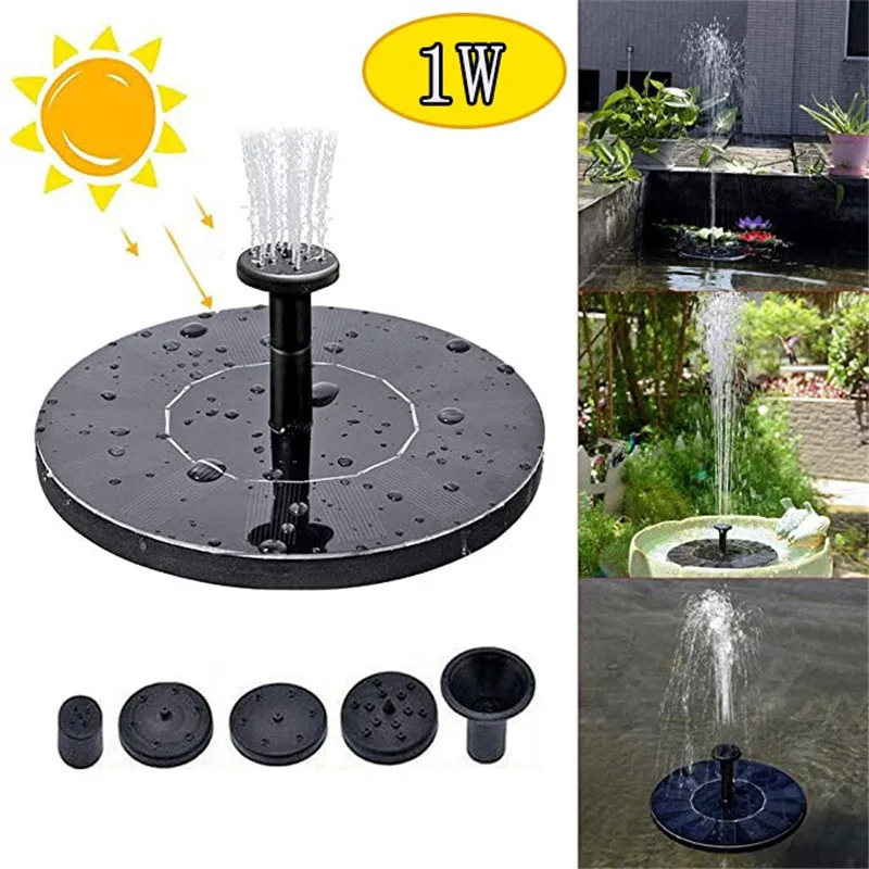 Floating Solar Fountain Garden Waterfall Pool Pond Bird Bath Panel Powered Water Pump Decoration | Дом и сад