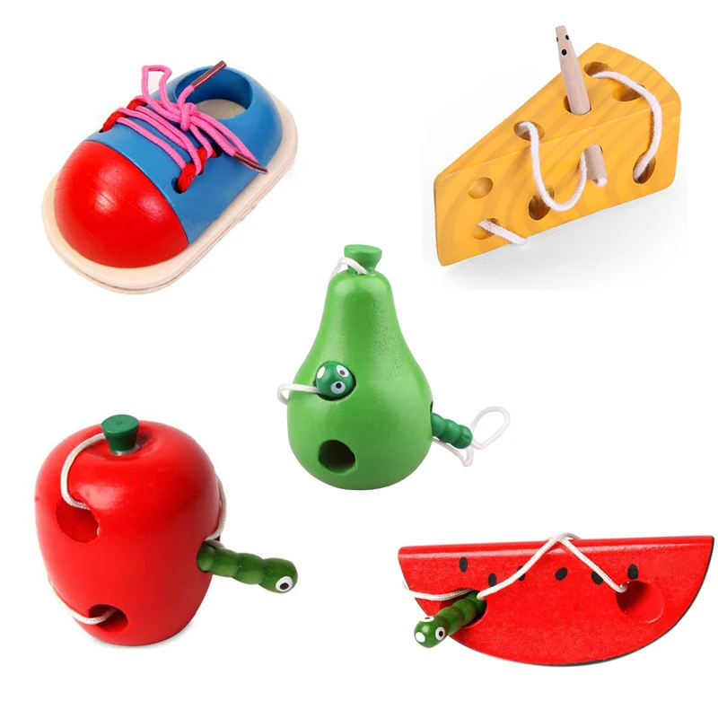 Детские игрушки Монтессори для детей деревянные математические головоломки