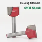 Фреза гравировальная твердосплавная для деревообработки, 6 мм, 1 шт.