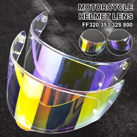 motorcycle helmet visor lens laser color face shield anti uv full face visor off road helmet shield for ff 353 320 328 800