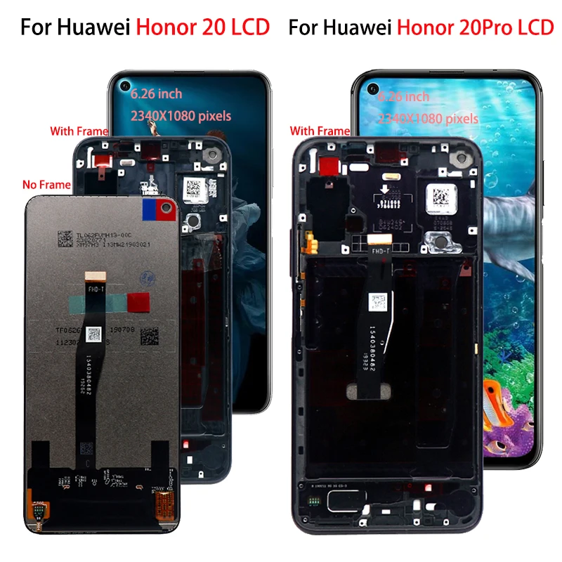 

Оригинальный ЖК-дисплей для Huawei Честь 20 YAL-L21 ЖК-дисплей сенсорный экран дигитайзер Замена для Honor 20 Pro YAL-AL10 YAL-L41 с ЖК-дисплеем